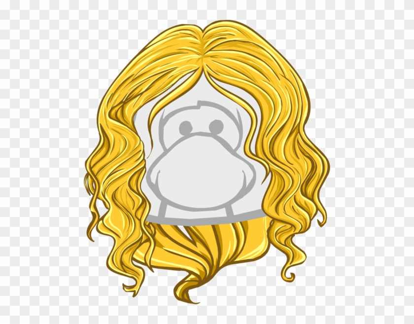 Club Penguin Codes 2014 - Club Penguin Gold Hair - Free Transparent PNG  Clipart Images Download