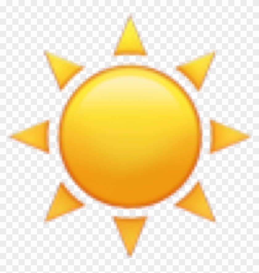 Sun Emoji Emojis Emojisticker Sunrise Sunset Sunny - Sun And Cloud Emoji #472022