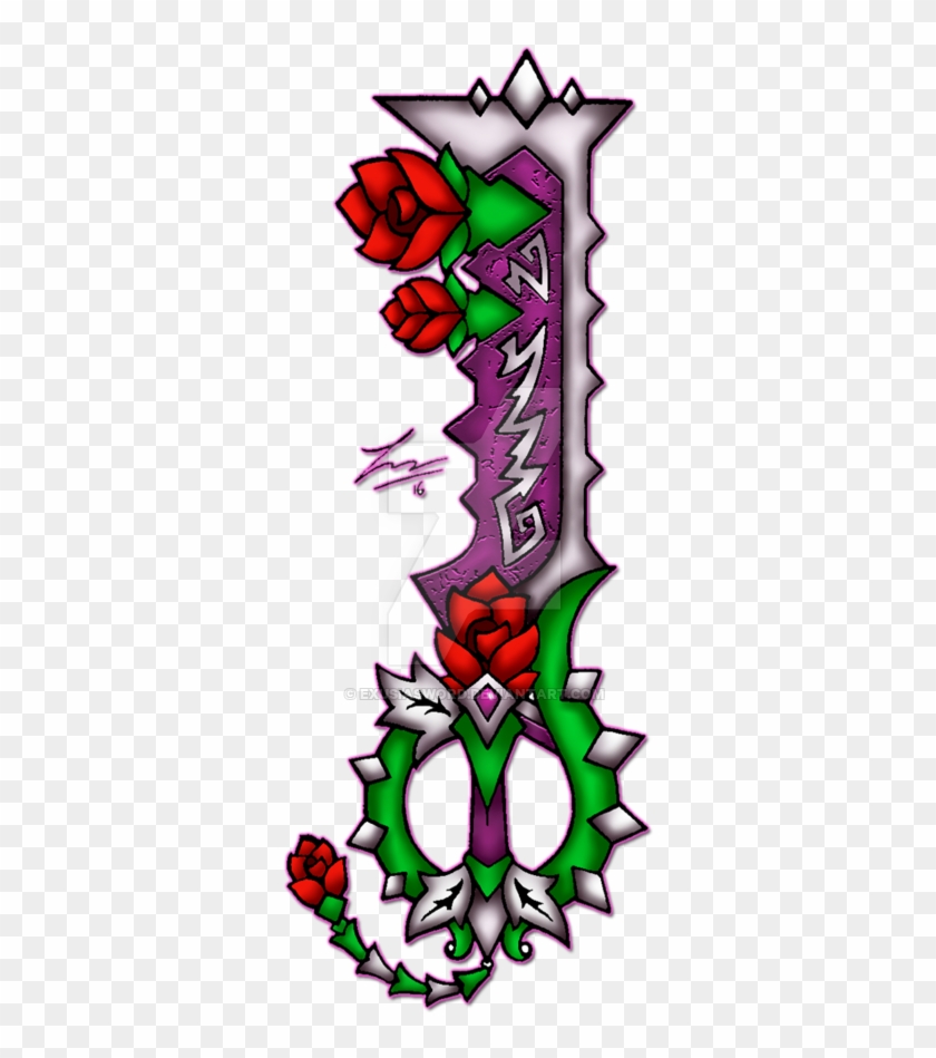 Savage Rose By Exusiasword - Beauty And The Beast Keyblade #472023