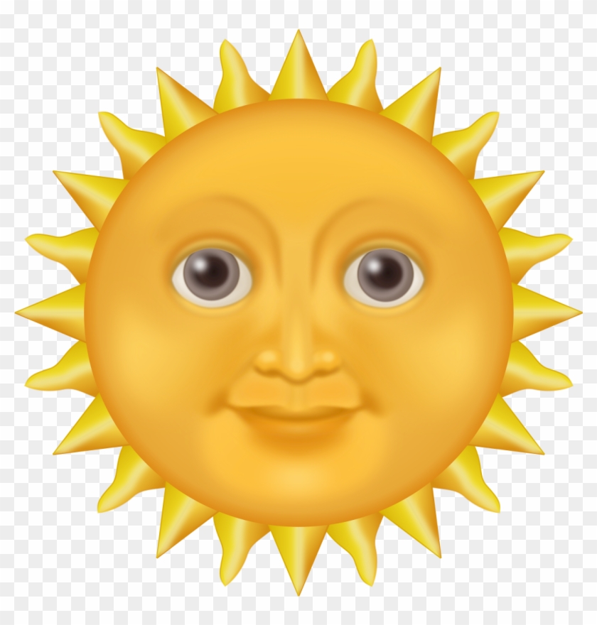 Sun Clipart Emoji Sun With Face Emoji Free Transparent Png Clipart