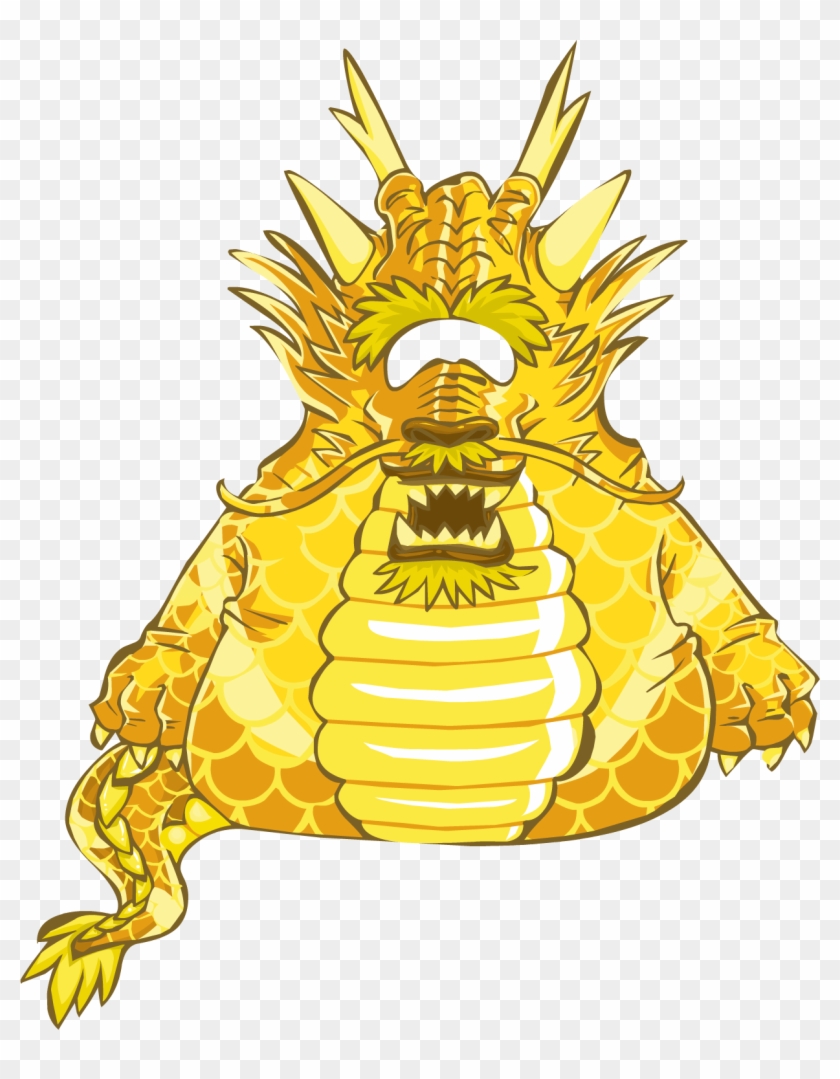 Ancient Gold Dragon - Club Penguin Golden #472273