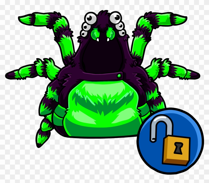 Green Spider Costume - Codes For Club Penguin Costumes #472293