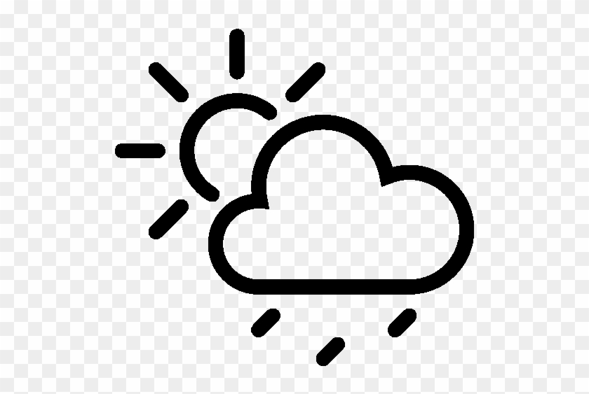 Weather Partly Cloudy Rain Icon - Weather Icon #472321