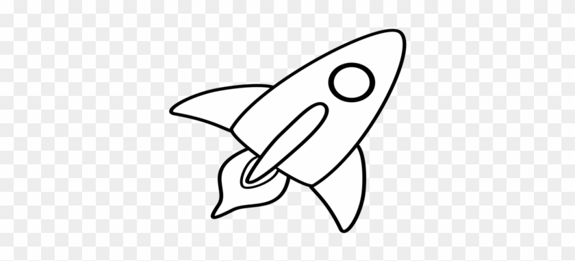 Rocket Clip Art Coloring Book - Rocket Black And White #472327