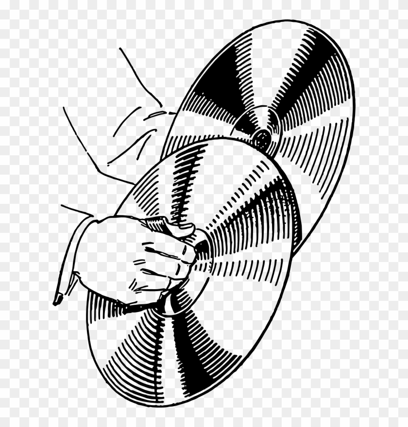 Cymbals Clipart Black And White #472332