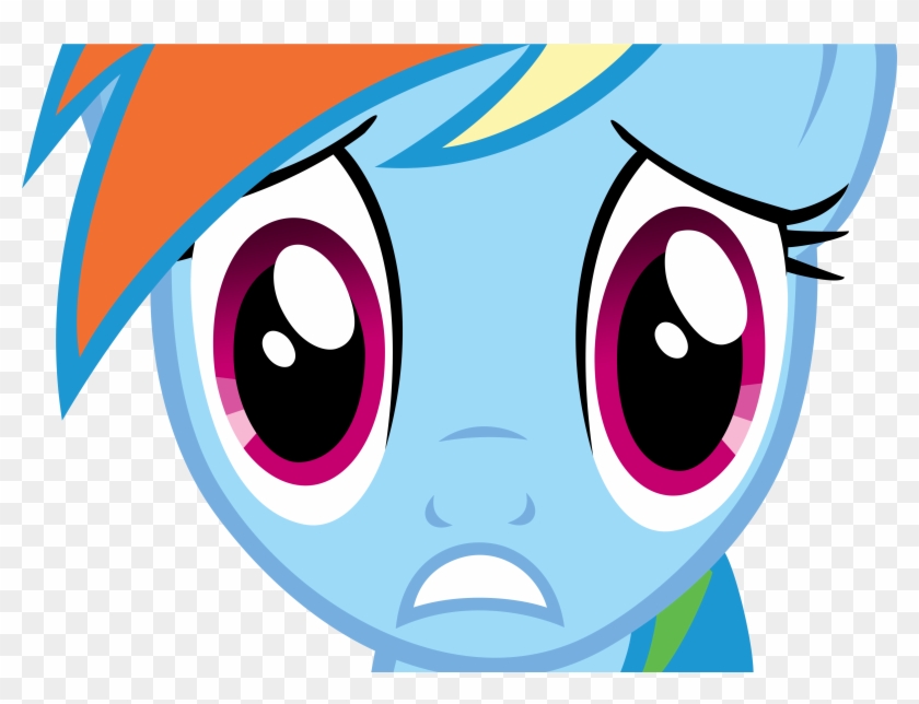 I Dunno So Have A Rainbow Dash By Dasduriel - My Little Pony Scared #472451