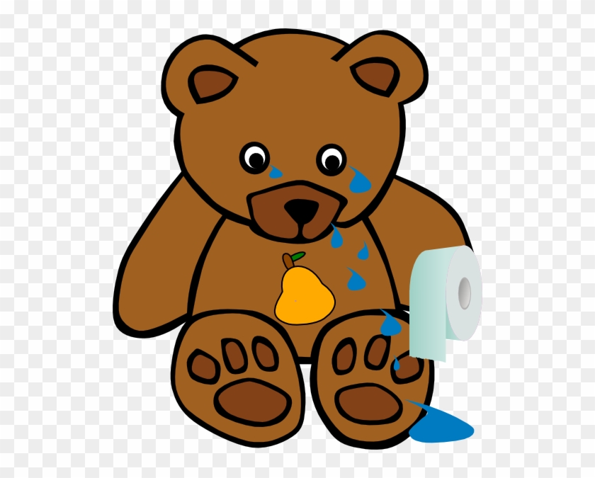 Pearbear Cry Clip Art - Crying Bear Clipart #472649