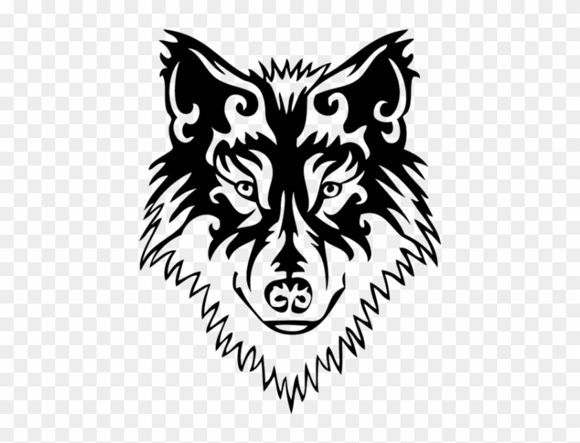 Safety Reflective Wolf Iron-on - Wolf Head Embroidery Design #472662