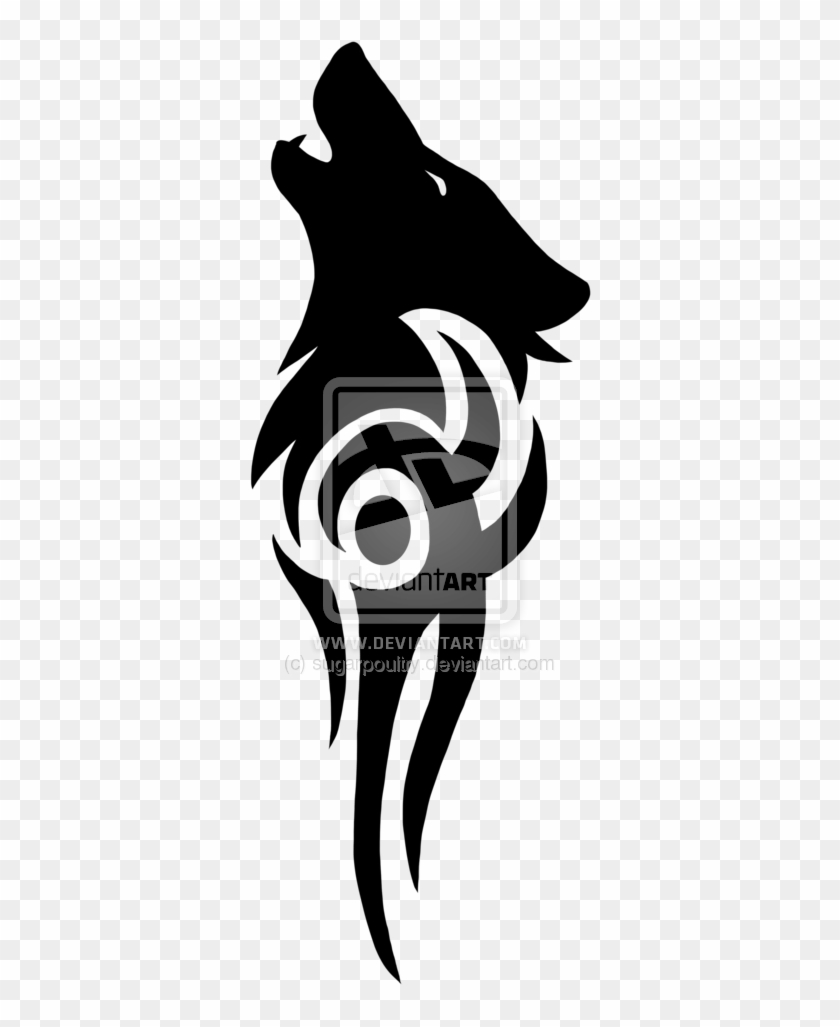 60 Tribal Wolf Tattoos Designs And Ideas - Simple Tribal Wolf Designs -  Free Transparent PNG Clipart Images Download