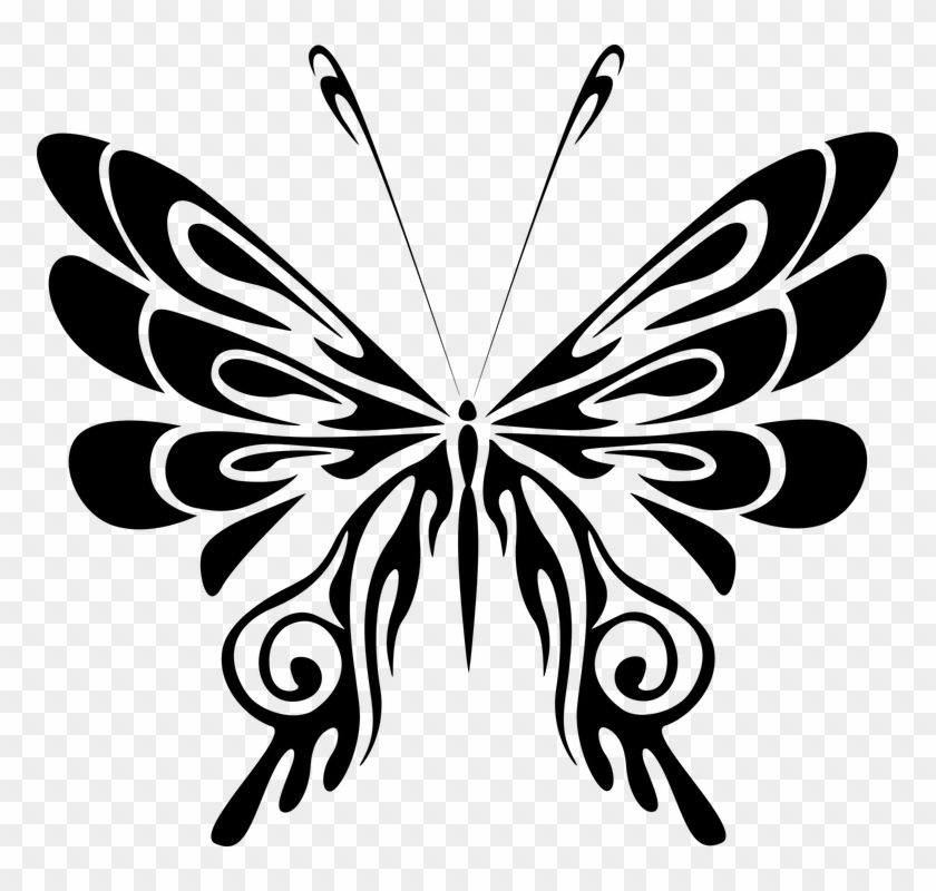 Black And White Butterfly Images 20, Buy Clip Art - Butterfly Png Black #472907