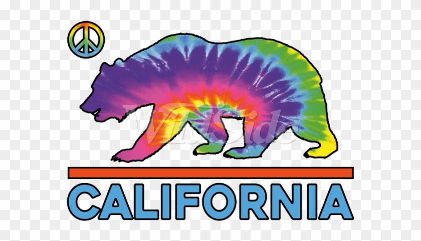 California Tie Dye Bear Neon - California Tie Dye Bear Neon #472953