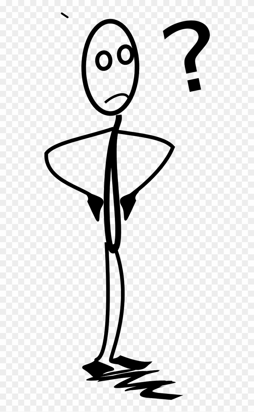 Wandering - Confused Stick Figure Png #472966