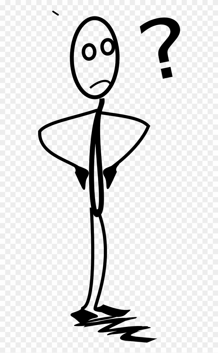 Best Free Confused Stickman Illustration download in PNG & Vector format