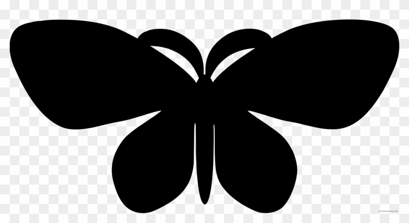 Black And White Butterfly Animal Free Black White Clipart - Butterfly Silhouette Clip Art #472999