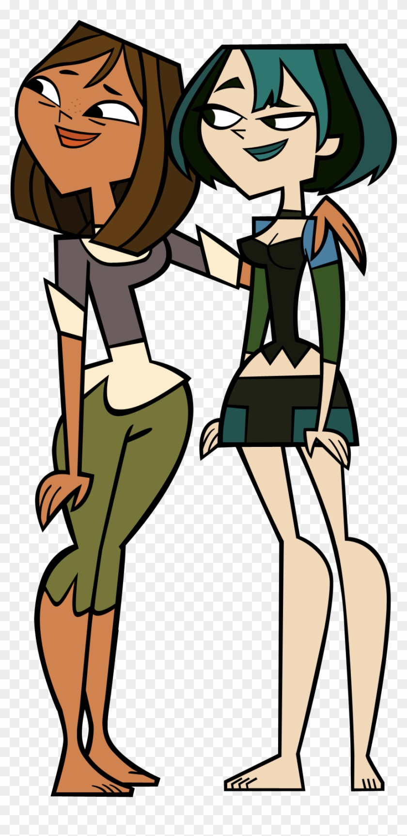 100latino 119 8 Tdas Courtney And Gwen In Barefeet - Total Drama Island Gwen #473092