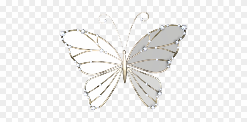 Black-white Butterflies - Brooch #473175