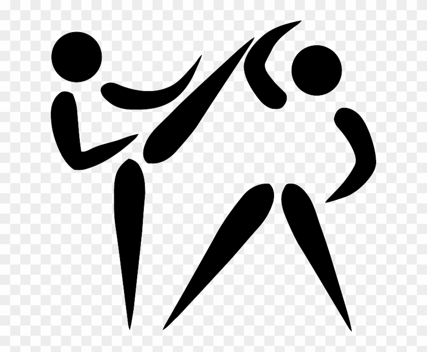 Fight, Sport, Self, Cartoon, Symbols, Defense - Self Defence #473210