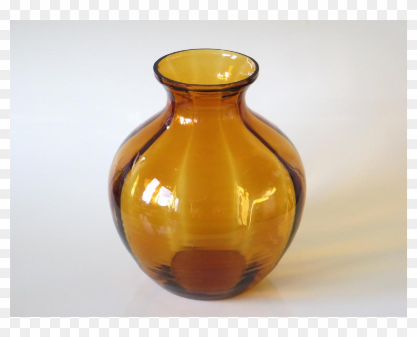 Vaas Amber Glas Optiek Doyen Belgisch Art Deco Jaren - Vase #473238