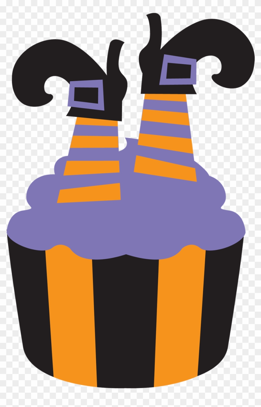 Halloween Cupcake Clipart - Illustration #473241