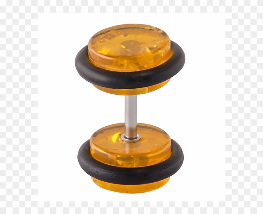Freshtrends Amber Acrylic Cheater Plugs - Circle #473369