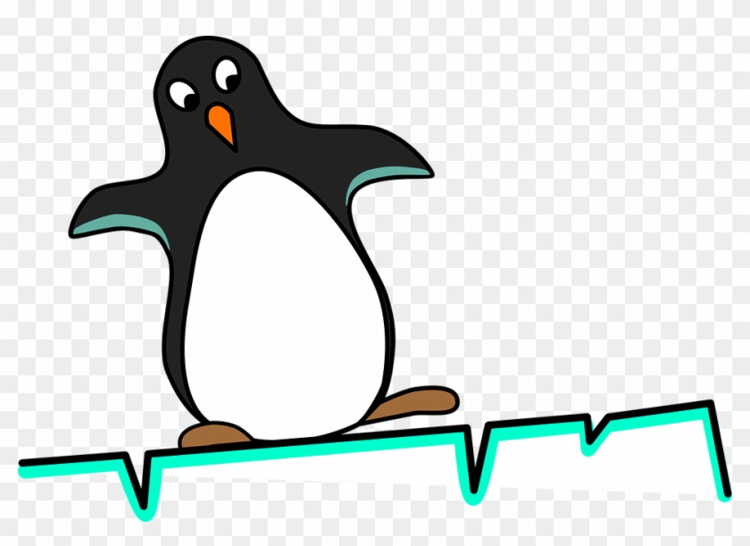 Ice Skating Clipart 22, - Penguin On Iceberg Clipart #473408