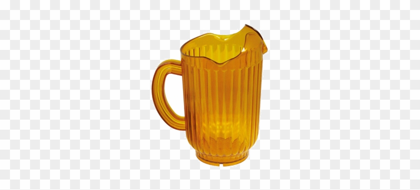 60 Oz Amber Water Pitcher 6ct - Winco Polycarbonate Clear 3-spout Water Pitcher, 60 #473458