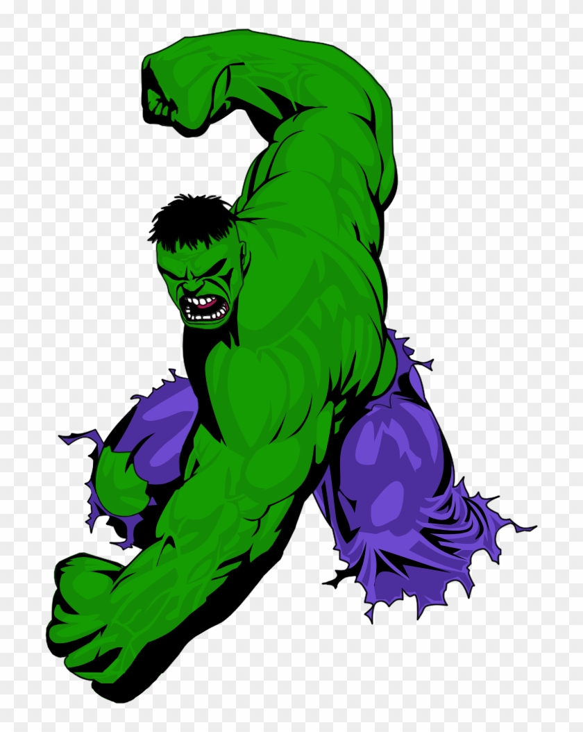 #hulk #clip #art - Free Vector Hulk #473497