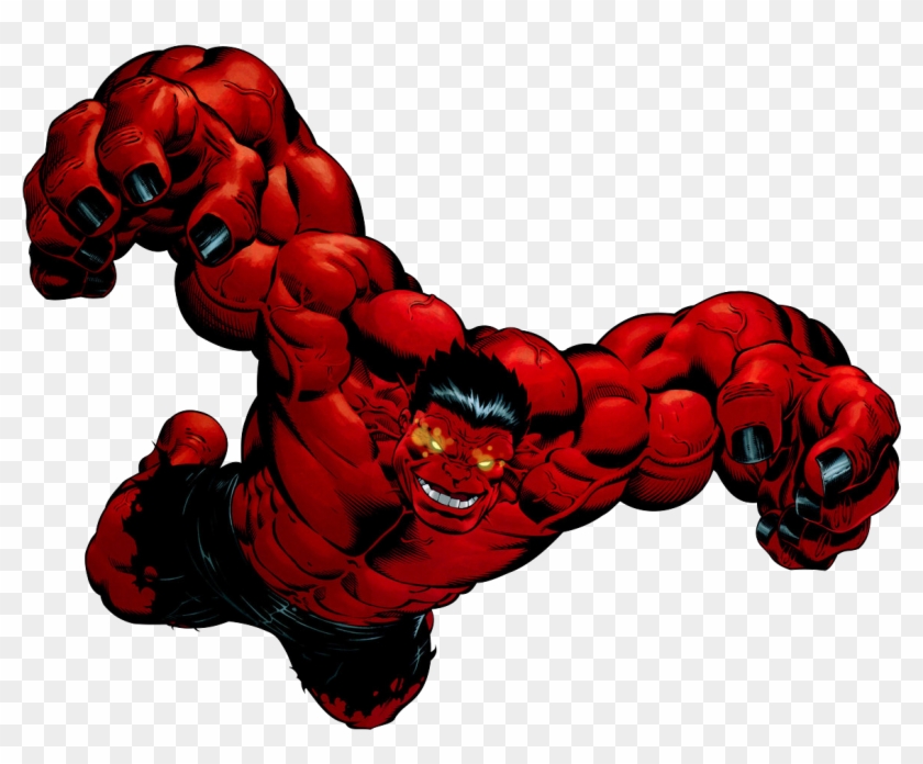 With The Red Hulk On The Loose, Causing Carnage On - Red Hulk Comic Png -  Free Transparent PNG Clipart Images Download