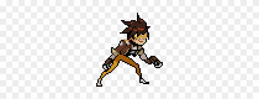 Overwatch Clipart Png - Tracer Pixel Spray #473558
