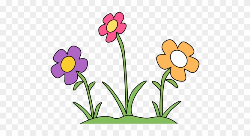 Flower-garden - Flowers In A Garden Clipart #473572