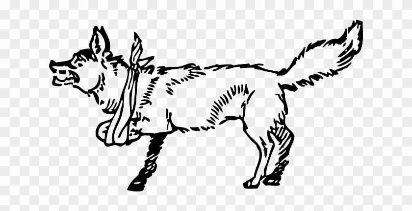 Lame Outline, Fox, Broken, Leg, Animal, Mammal, Arm, - Fox Clip Art #473611