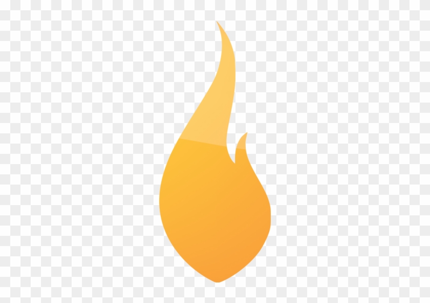 Web 2 Orange 2 Flame Icon - Illustration #473634