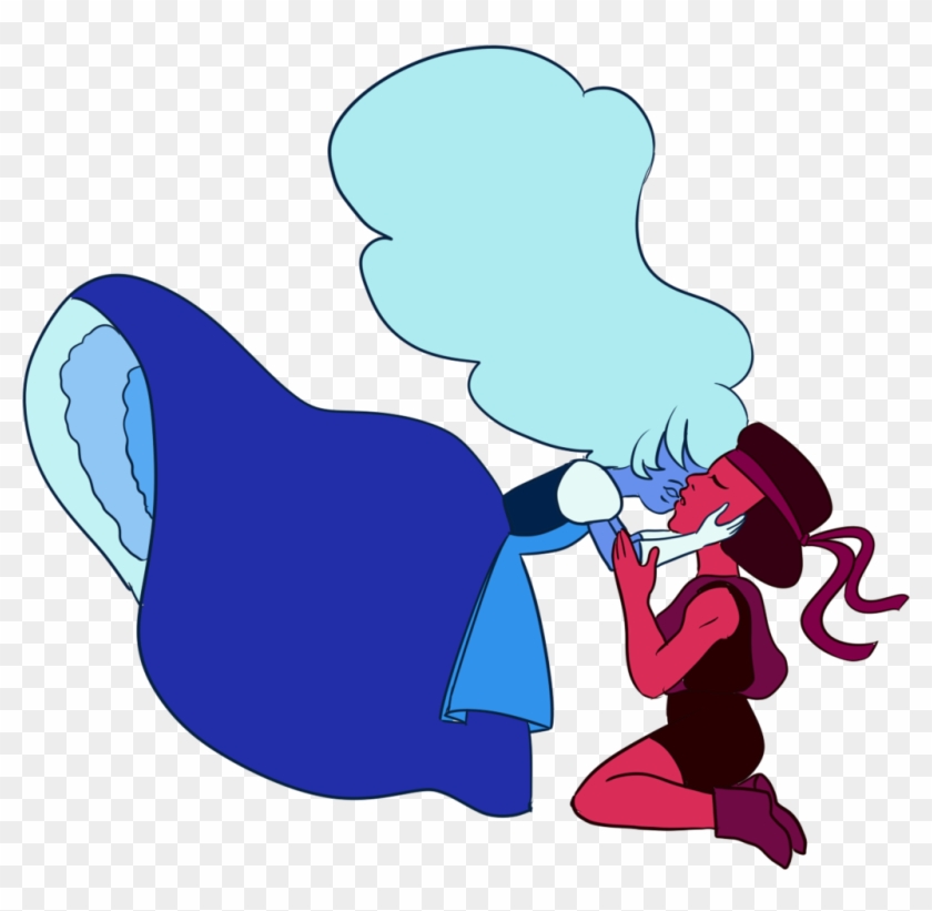 Vaultu Art 0 0 Ruby And Sapphire Kiss By Vaultu Art - Art #473653