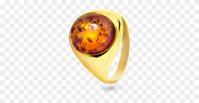 14 Carat Gold Ring With Amber, 15x14mm, €1,206, From - Ring #473664