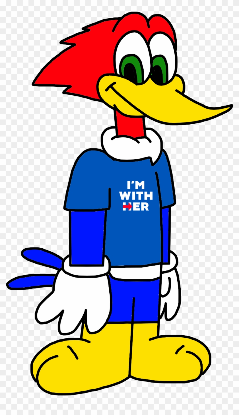 Woody Woodpecker Supports Hillary Clinton By Marcospower1996-dadrvzw - Cartoon #473685