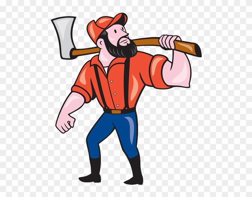 Paul Bunyan Axe Cartoon Illustration - Paul Bunyan Axe Cartoon Illustration #473779