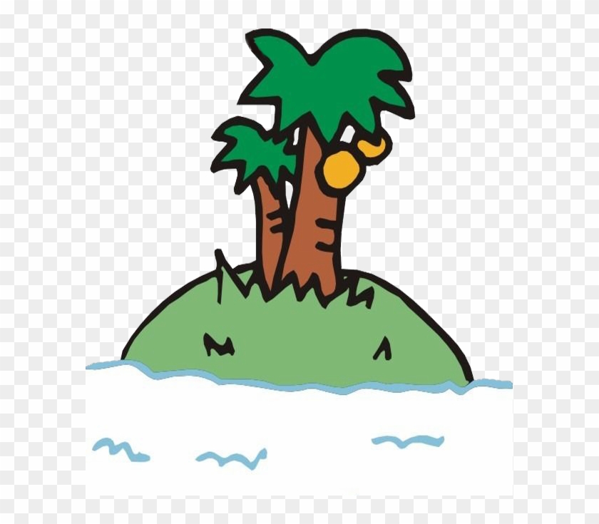 Tree Island Coconut Illustration - Tree Island Coconut Illustration #473843