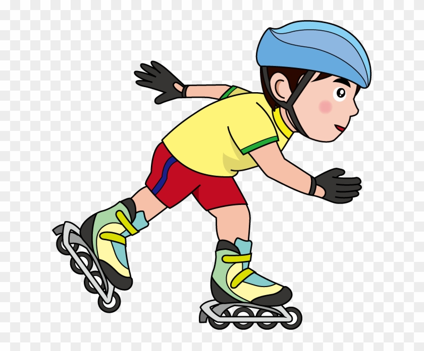 In Line Skating Clipart Download - Line Skate Clipart #473796