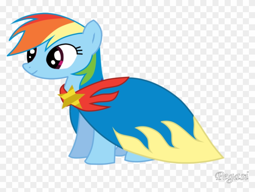 Raindow Dash With Cape By Pegasi-pony - Pony In A Cape #473890