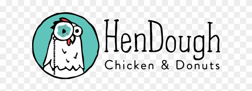 Hendough Chicken & Donuts Collapsed Logo - Hendough Chicken & Donuts Collapsed Logo #473942