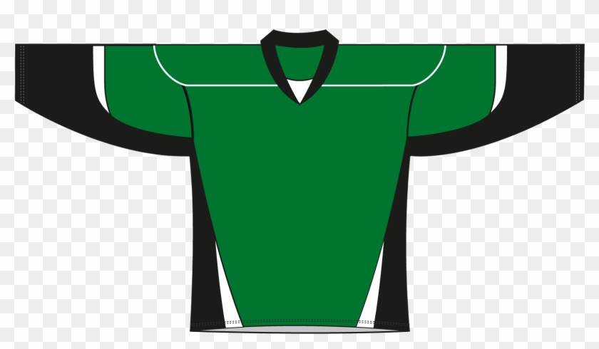 Hockey Jersey Green And White #473981