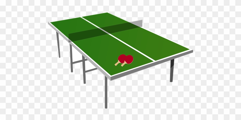 Athletics Competition Game Isometric Paddl - Table Tennis Table Clipart #474071