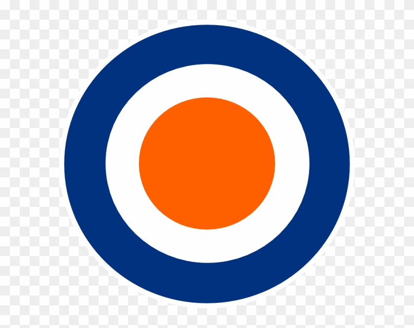 Orange And Blue Bullseye #474088