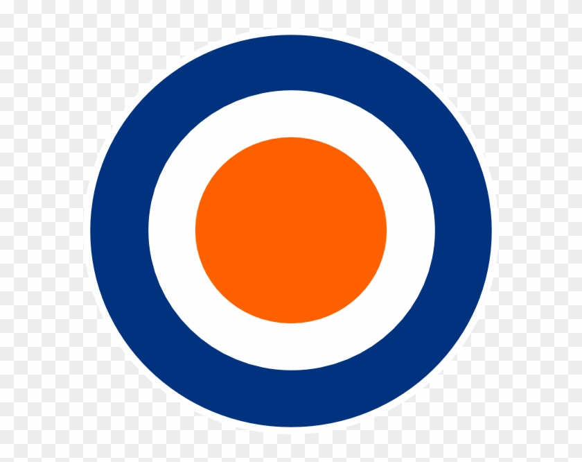 Orange And Blue Bullseye #474088