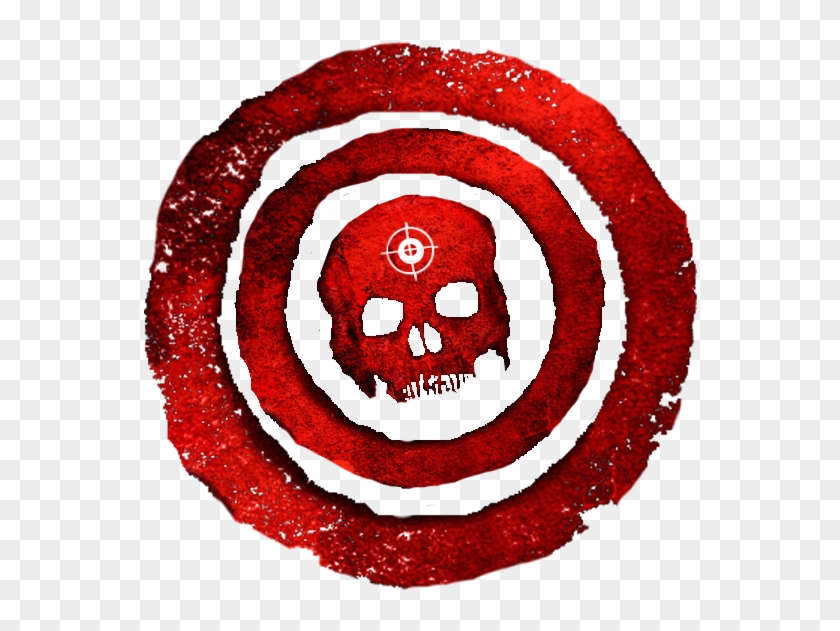 Bullseye By Pidkid On Clipart Library - Gears Of War Skull #474186