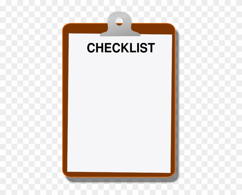 Checklist Clip Art At Clker - Clipart Checklist #474208