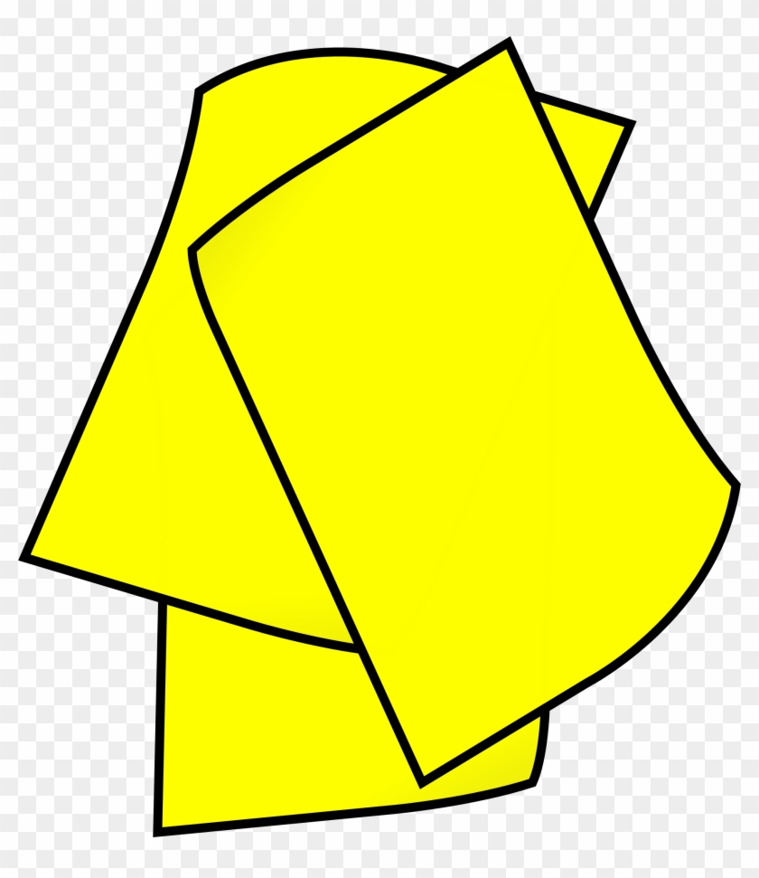 Big Image - Yellow Paper Clipart #474356