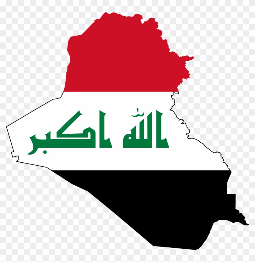 The Current State Of Iraq Stems From The Vicious Reign - Iraq Flag Map #474392