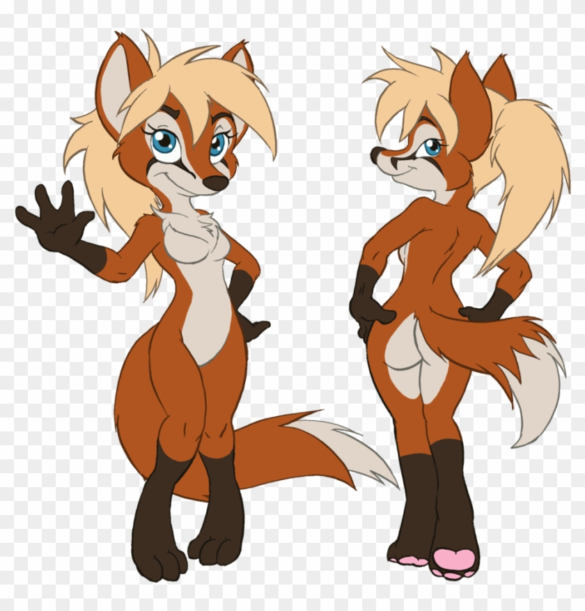 Anthro Vixen Fullbody - Drawing #474463