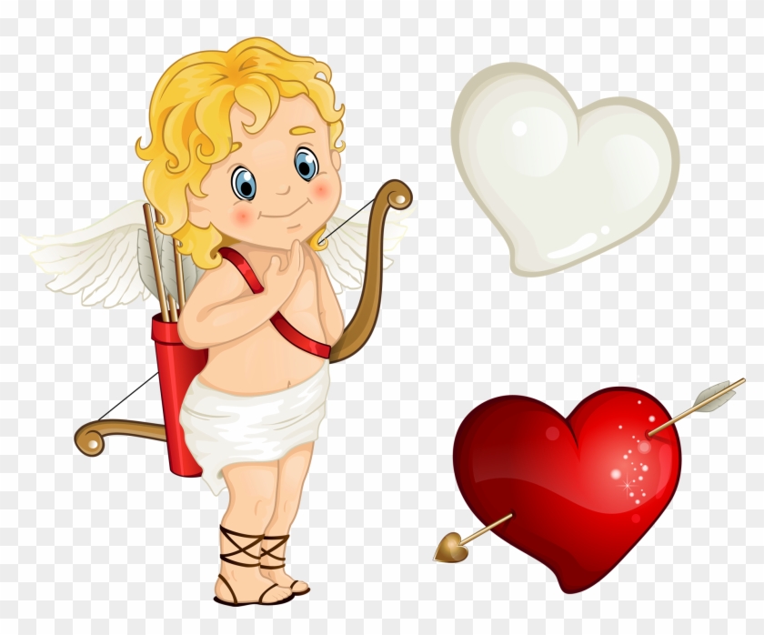 Cupid Clip Art Medium Size - Valentine Cupid Png #474622